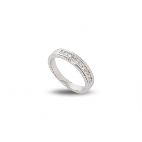 White Gold Diamond Half Eternity Ring 0.75ct White Gold Diamond Half Eternity Ring 0.75ct